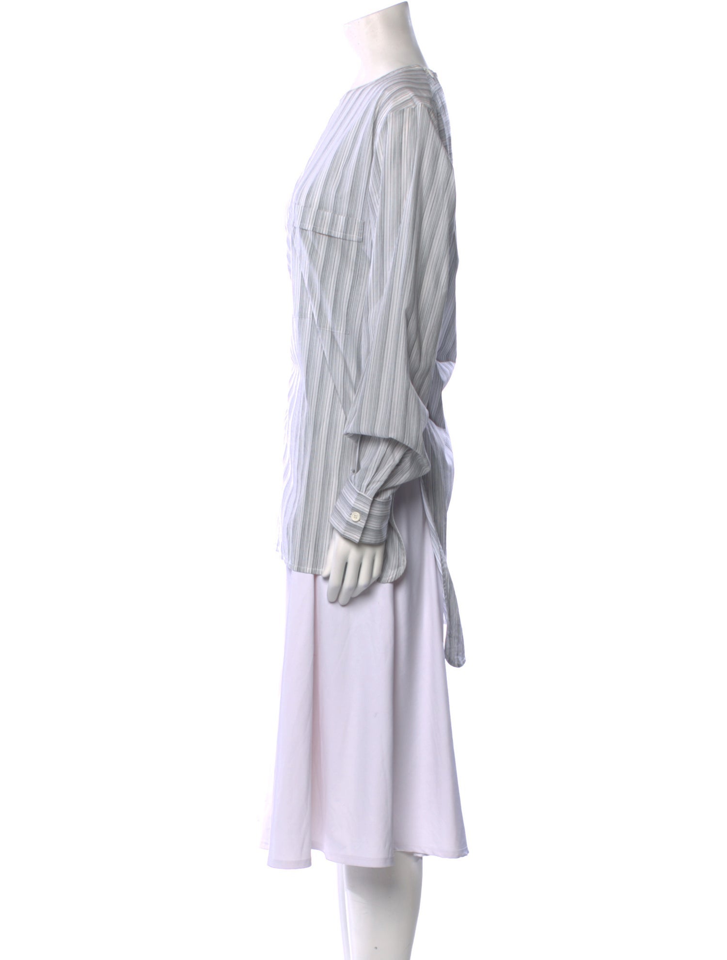 Celine Striped Crew Neck Tunic