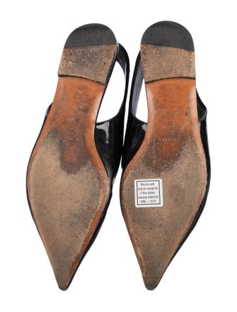 Celine Patent Leather Slingback Flats