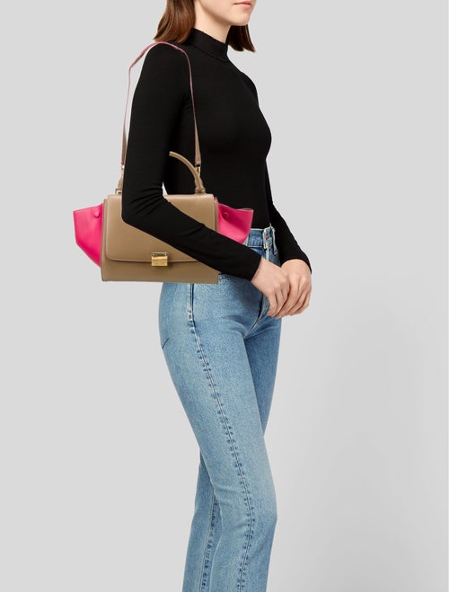 Celine Leather Trapeze