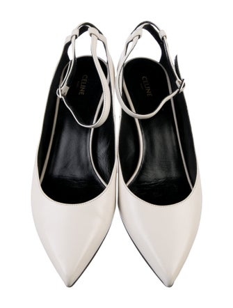 Celine Leather Slingback Pumps