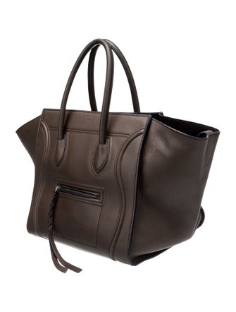 Celine Leather Luggage Phantom Medium