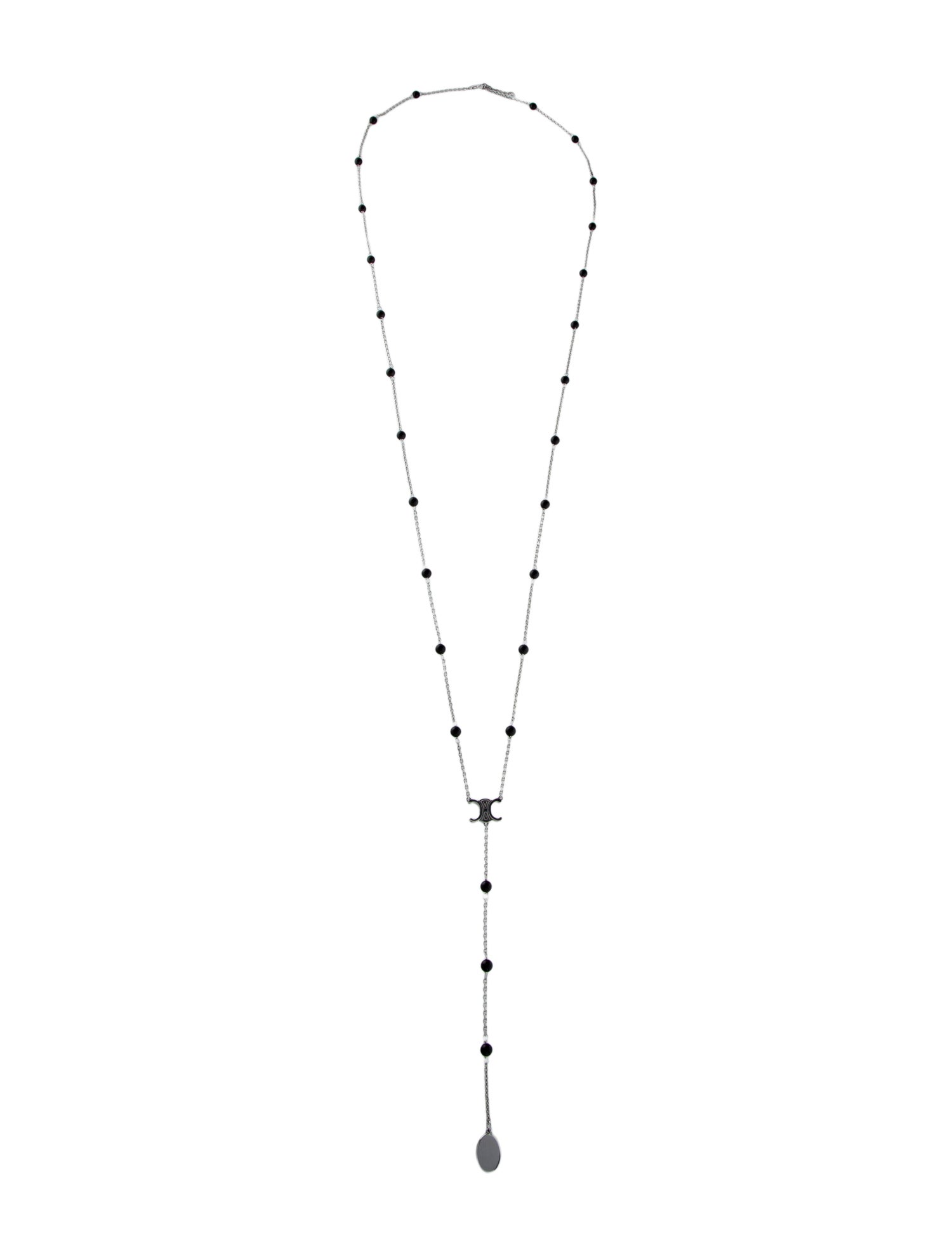 Celine Triomphe Long Lavalier Necklace