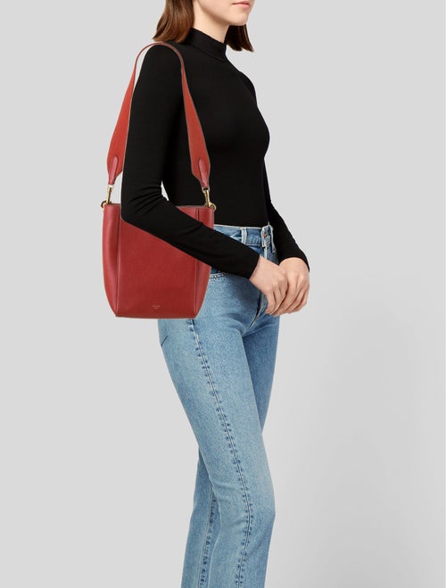 Celine Leather Seau Sangle Small
