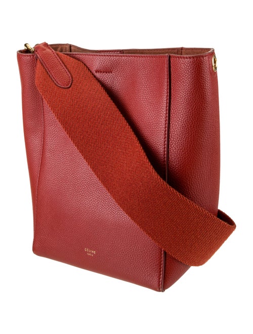 Celine Leather Seau Sangle Small