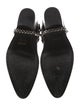 Celine Leather Chain-Link Accents Chelsea Boots