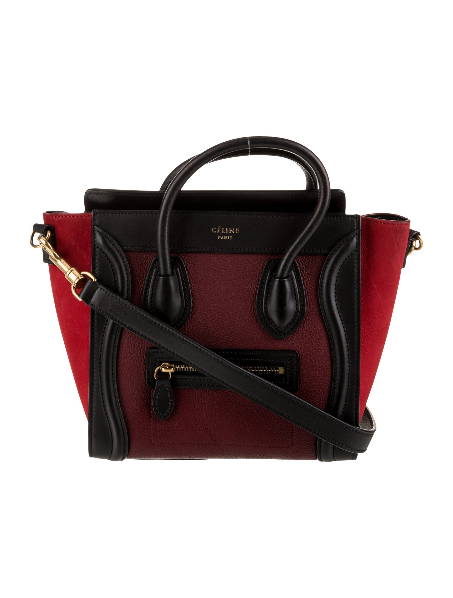 Celine Leather Luggage Nano