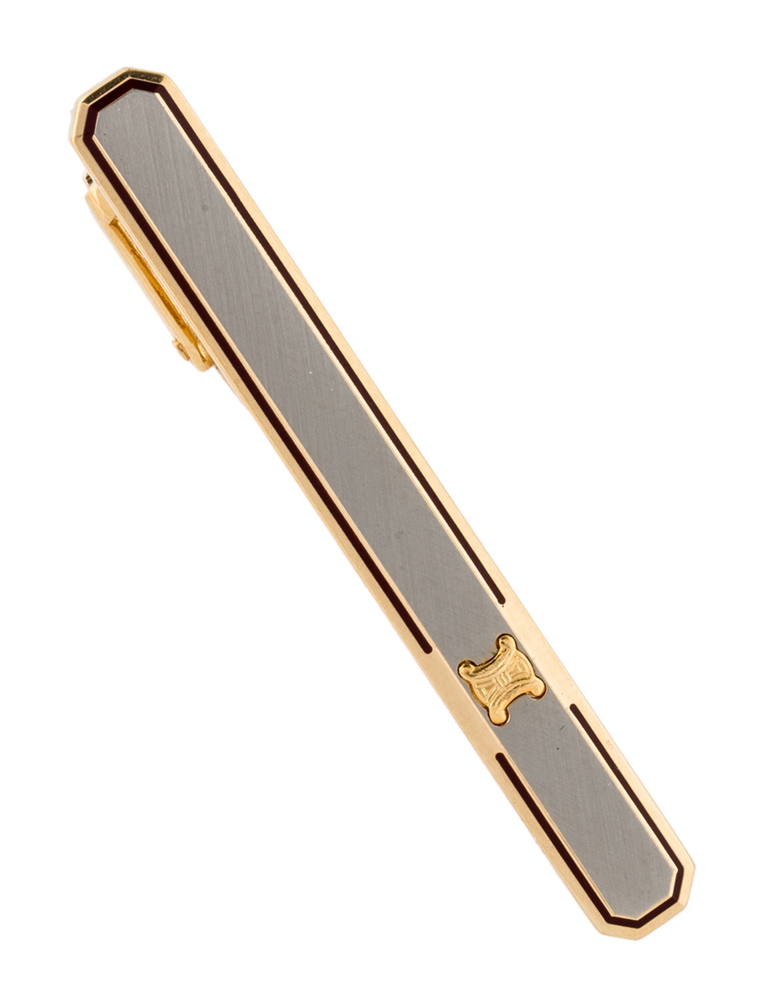 Celine Two-Tone Tie Clip
