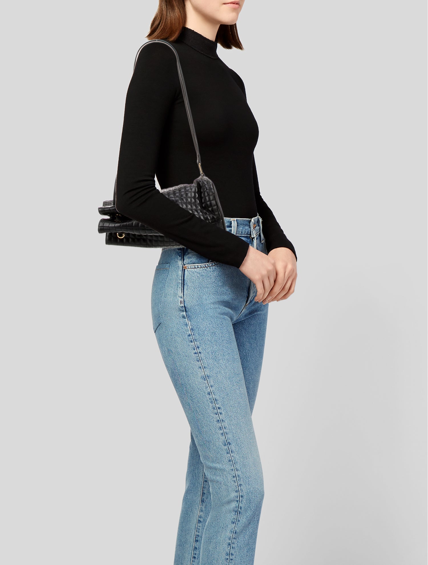 Celine Leather C Charm Bag