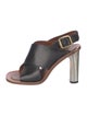 Celine Leather Slingback Sandals