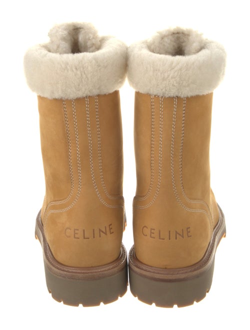 Celine Leather Lace-Up Boots