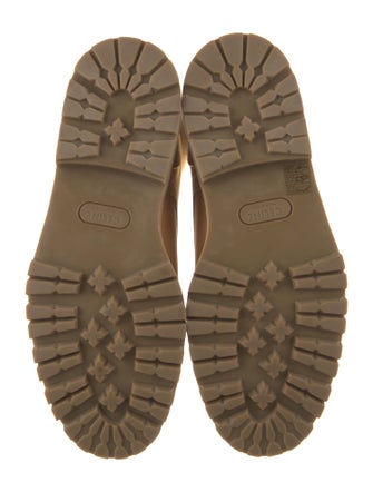 Celine Leather Lace-Up Boots