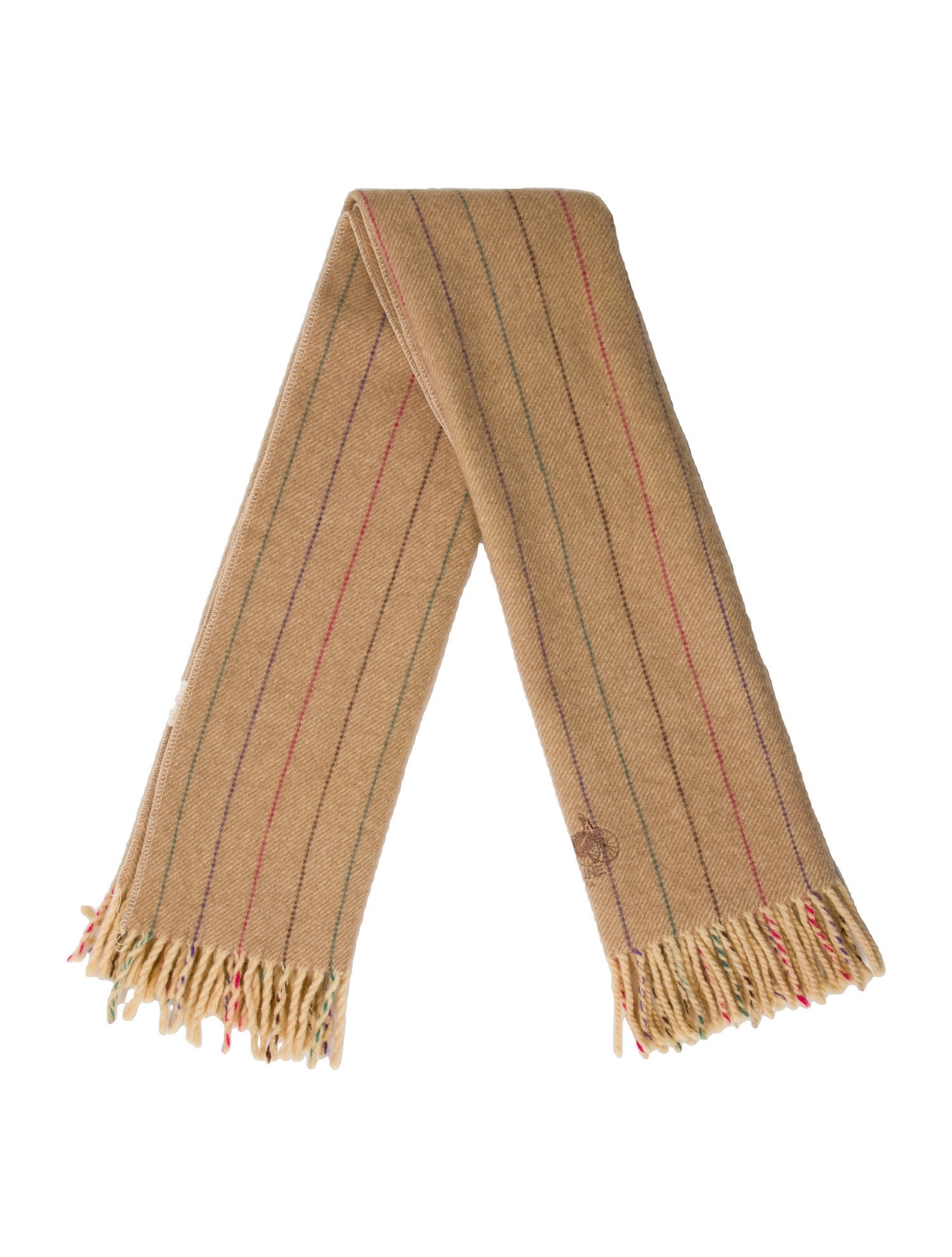 Celine Wool Striped Scarf