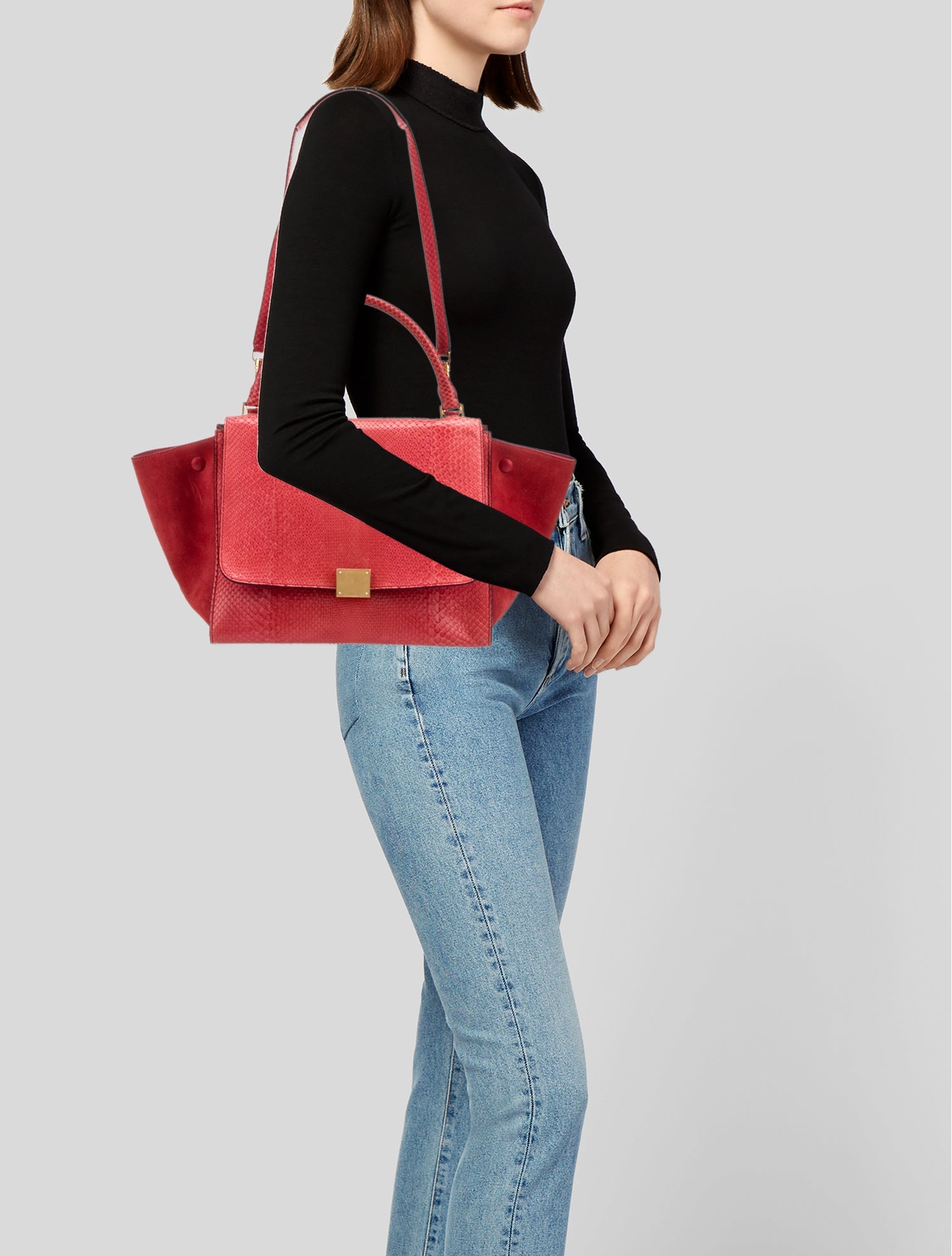 Celine Python Trapeze Medium