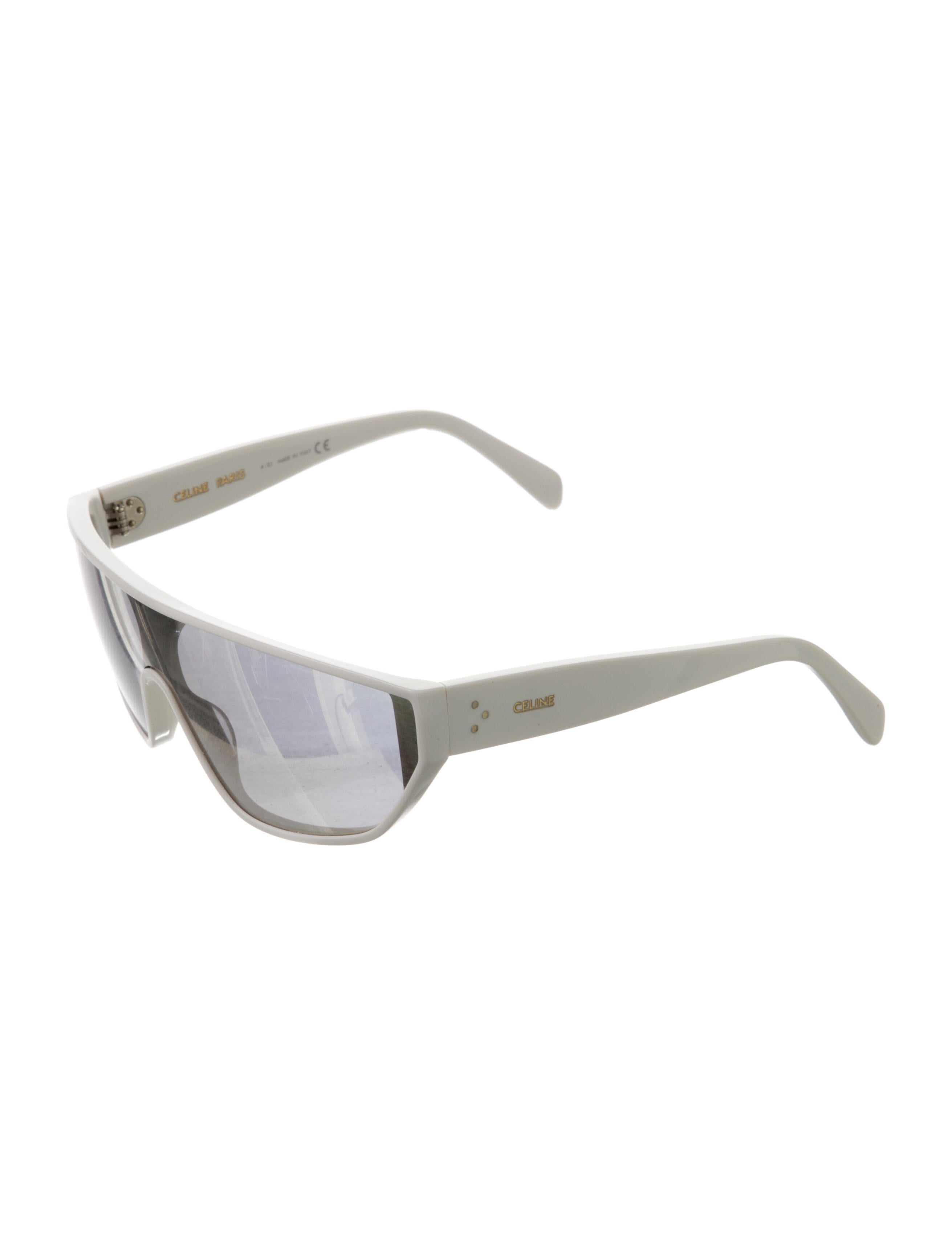 Celine Shield Mirrored Sunglasses