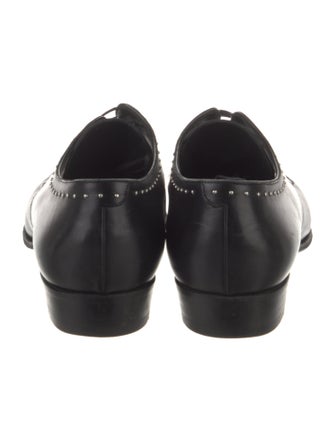 Celine Leather Studded Accents Oxfords