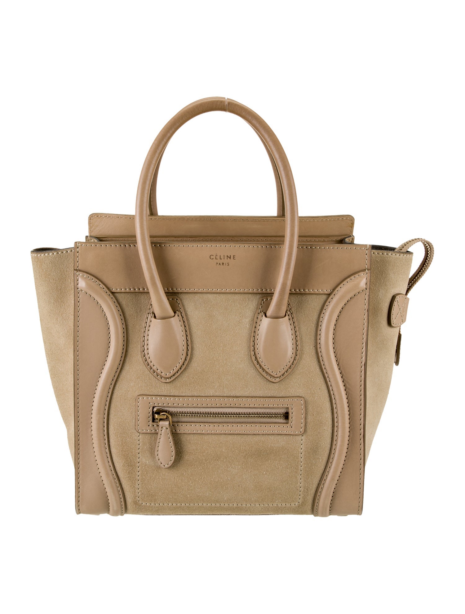 Celine Leather Luggage Micro