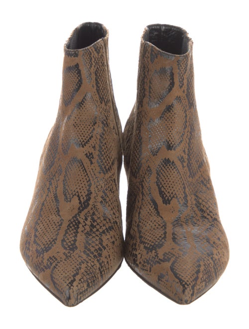 Celine Suede Animal Print Boots