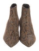 Celine Suede Animal Print Boots