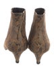 Celine Suede Animal Print Boots