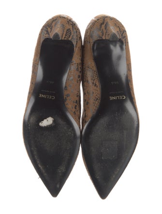 Celine Suede Animal Print Boots