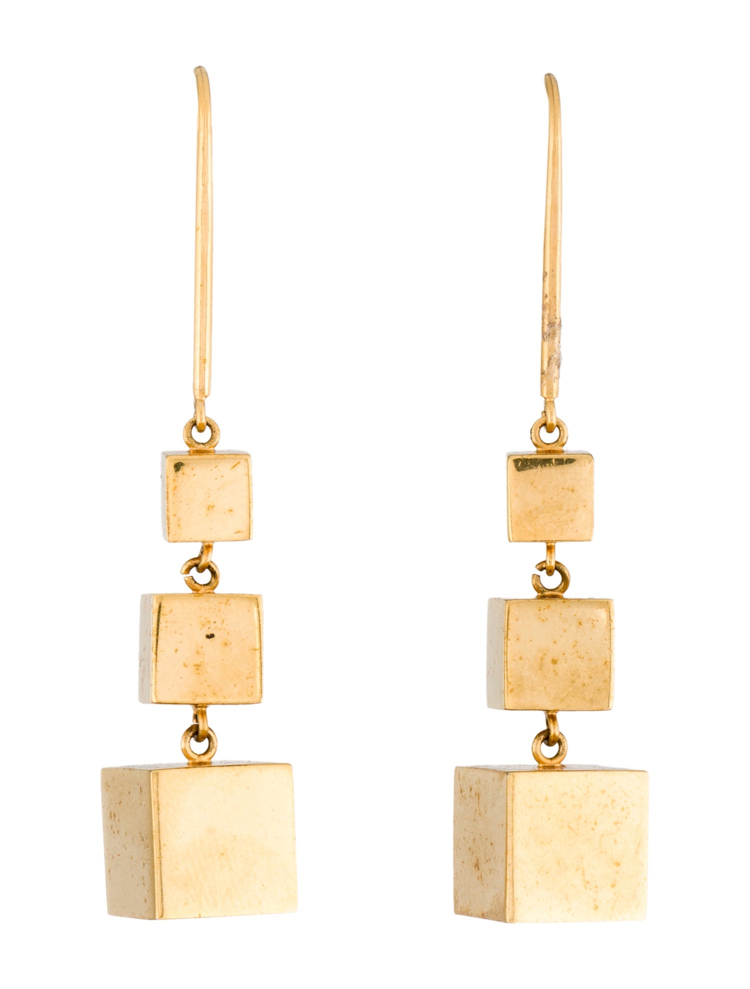 Celine Cube Drop Earrings