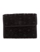 Celine Monogram Pattern Suede Compact Wallet