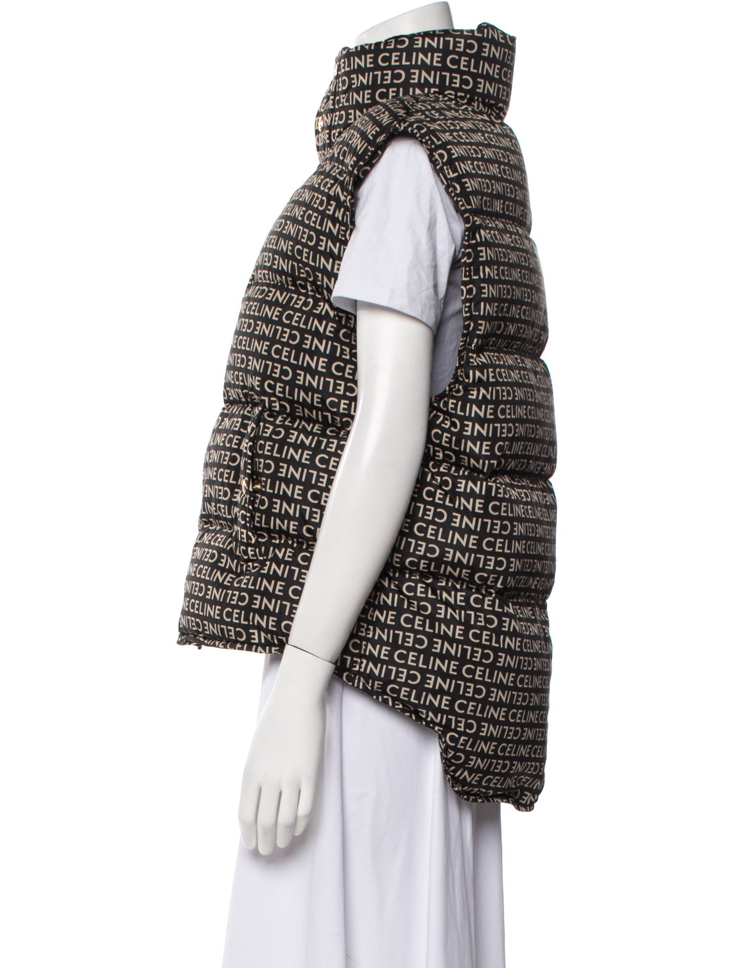 Celine Down Printed Vest