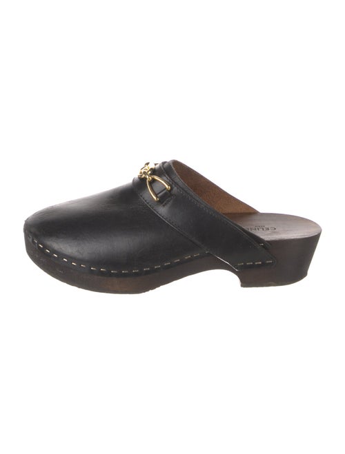 Celine Horsebit Accent Leather Mules