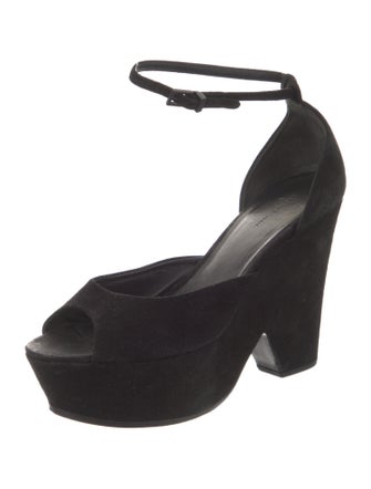 Celine Suede D'Orsay Pumps