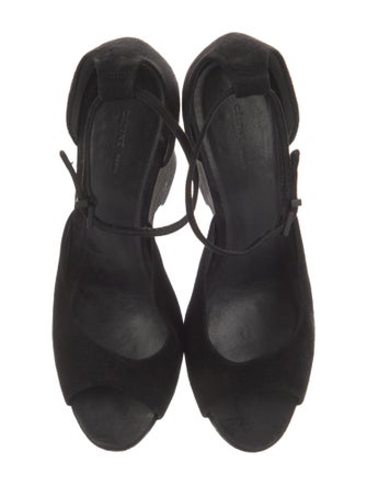 Celine Suede D'Orsay Pumps