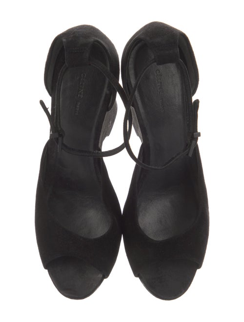 Celine Suede D'Orsay Pumps