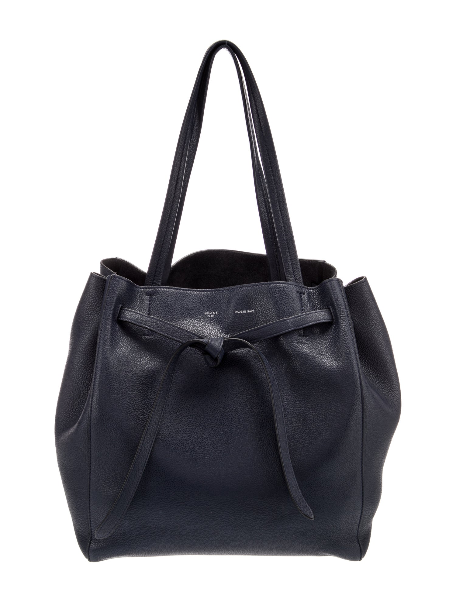 Celine Leather Cabas Phantom w/Belt Small