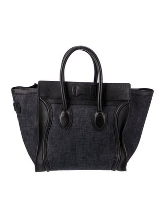 Celine Denim Luggage Mini