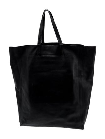 Celine Leather Vertical Cabas Vintage