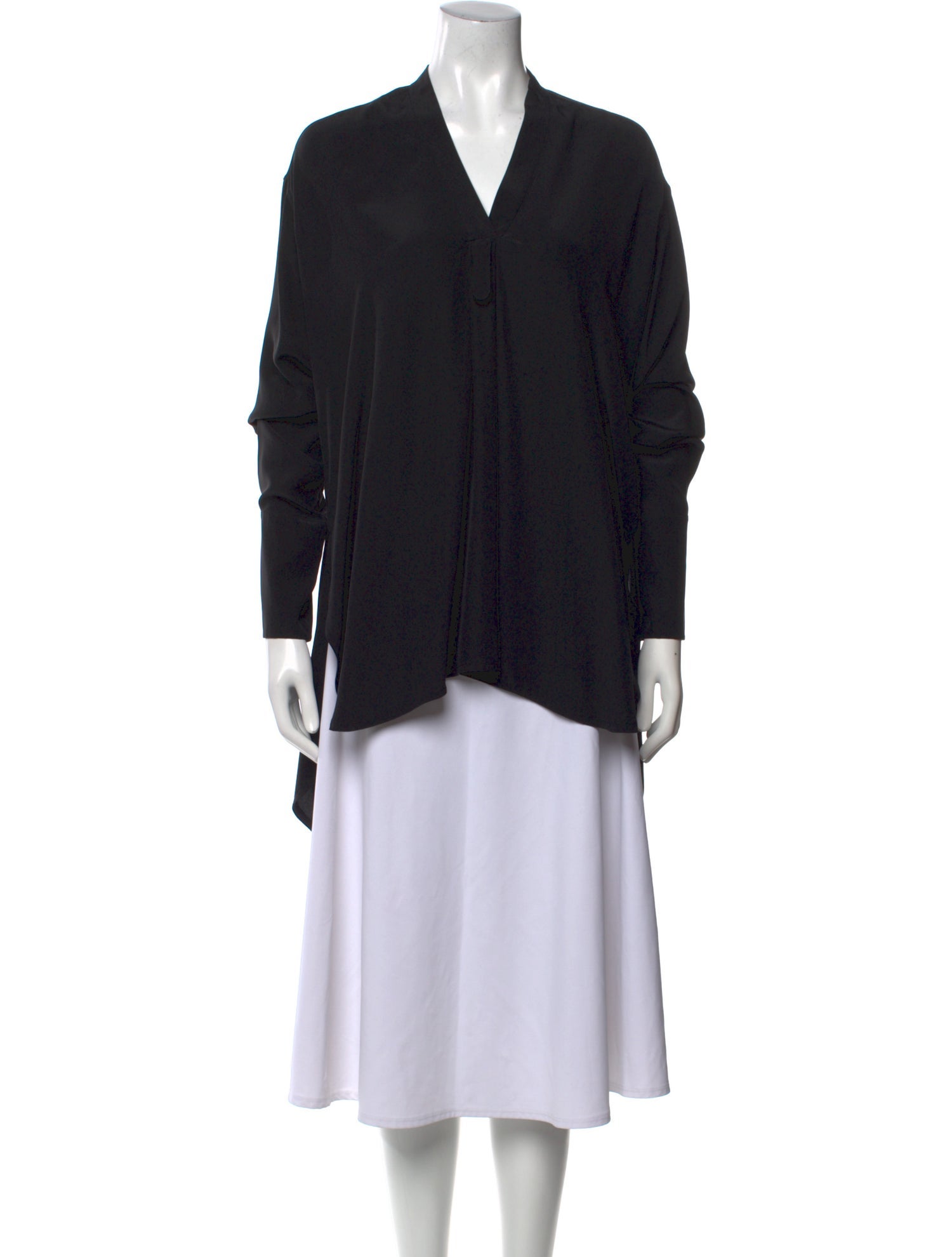 Celine Silk V-Neck Tunic