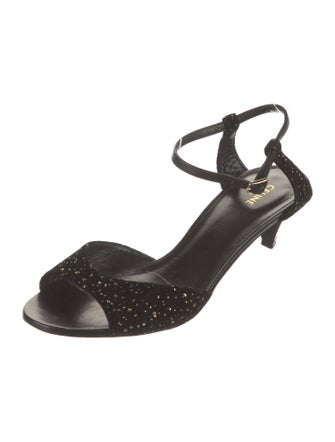 Celine Glitter Accents Sandals