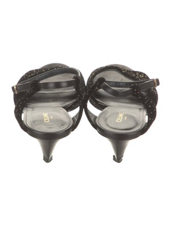 Celine Glitter Accents Sandals