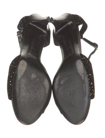 Celine Glitter Accents Sandals