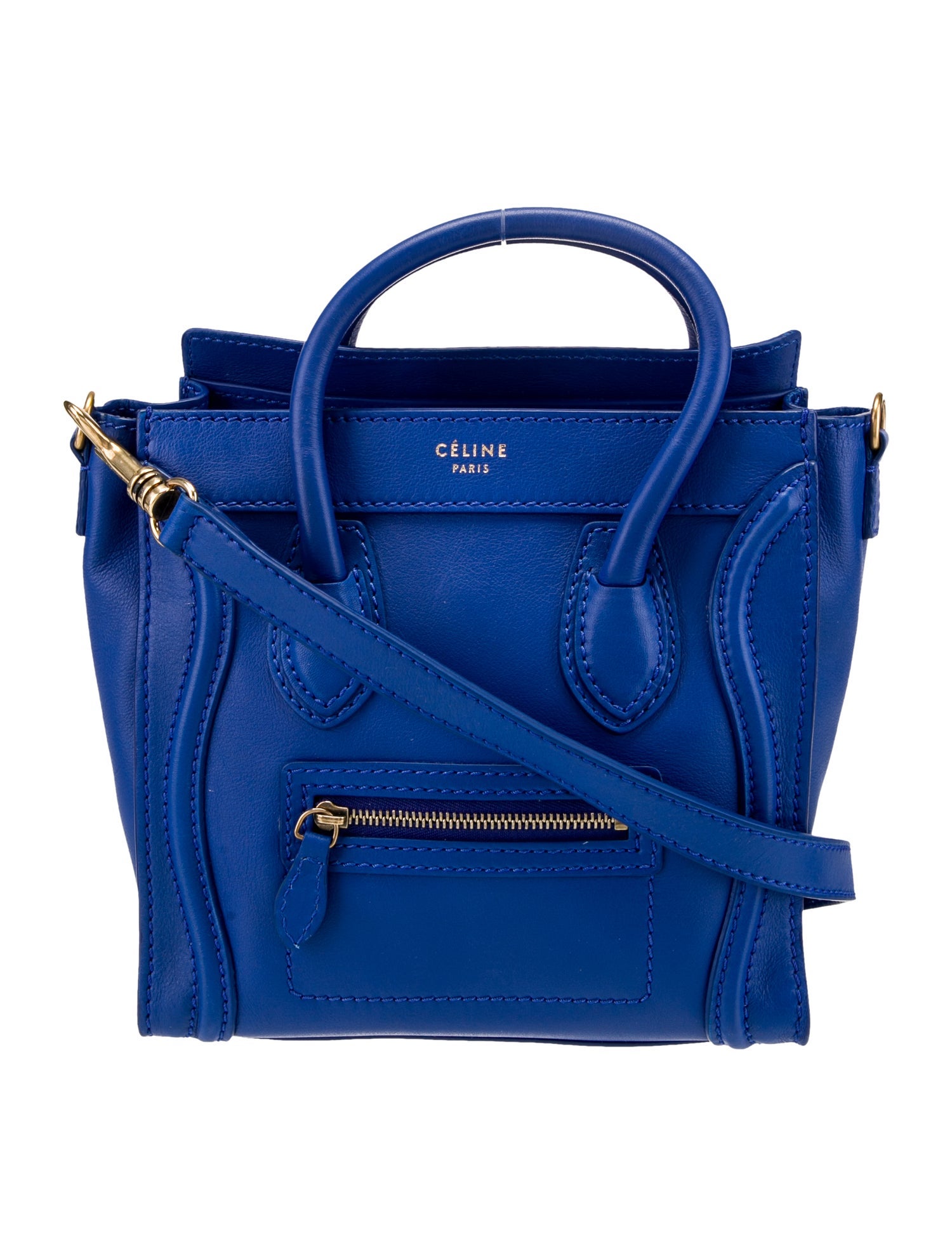 Celine Leather Luggage Nano