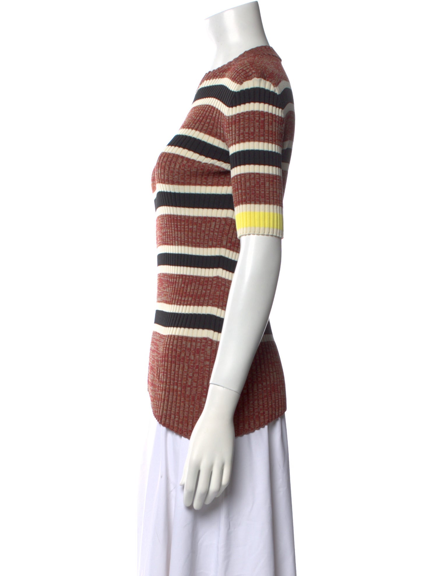 Celine Striped Crew Neck Sweater
