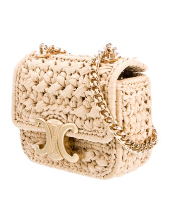 Celine Raffia Mini Claude Shoulder Bag Mini 2023