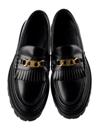 Celine Margaret Triomphe Leather Loafers