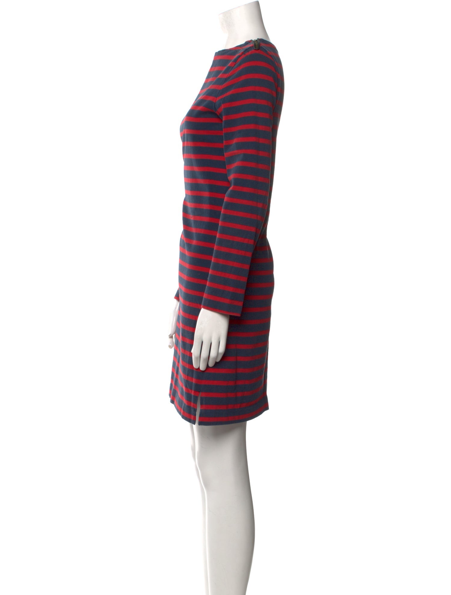 Celine Striped Knee-Length Dress
