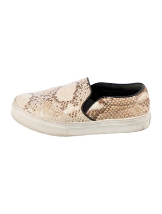 Celine Snakeskin Animal Print Sneakers