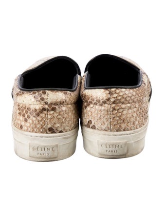 Celine Snakeskin Animal Print Sneakers
