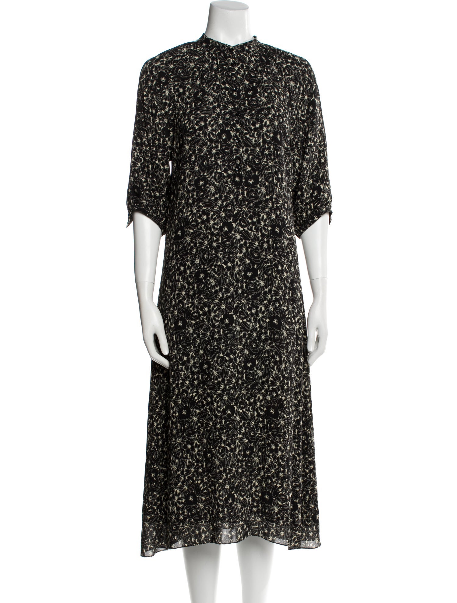 Celine Floral Print Midi Length Dress