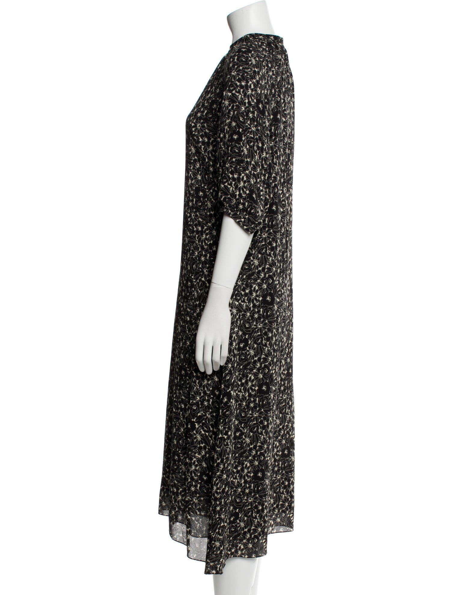 Celine Floral Print Midi Length Dress