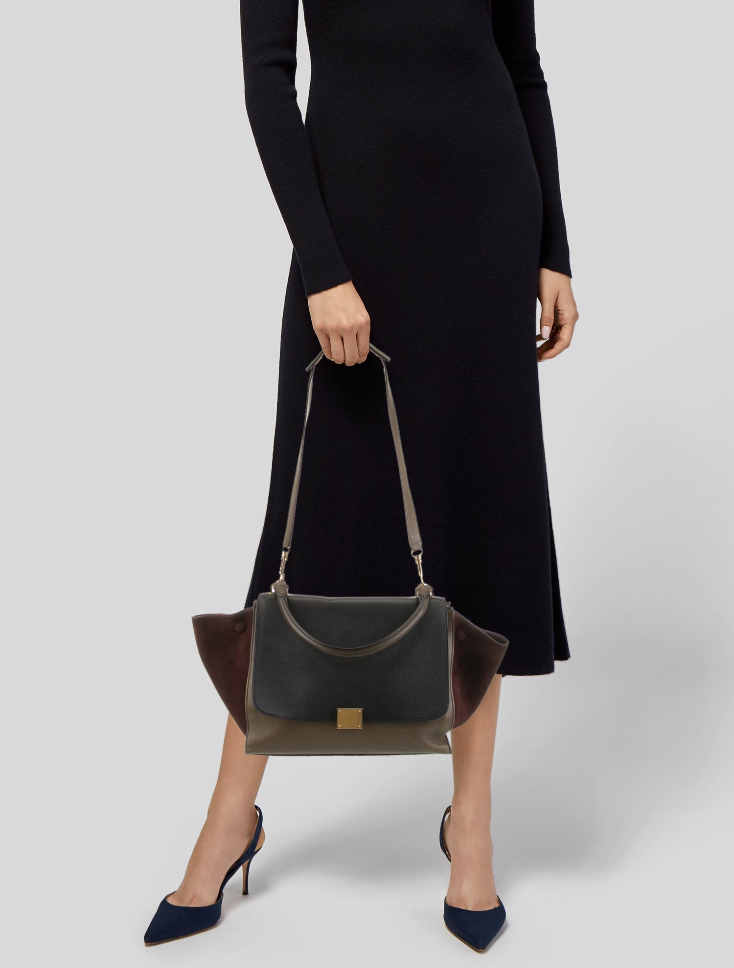 Celine Leather Trapeze Small