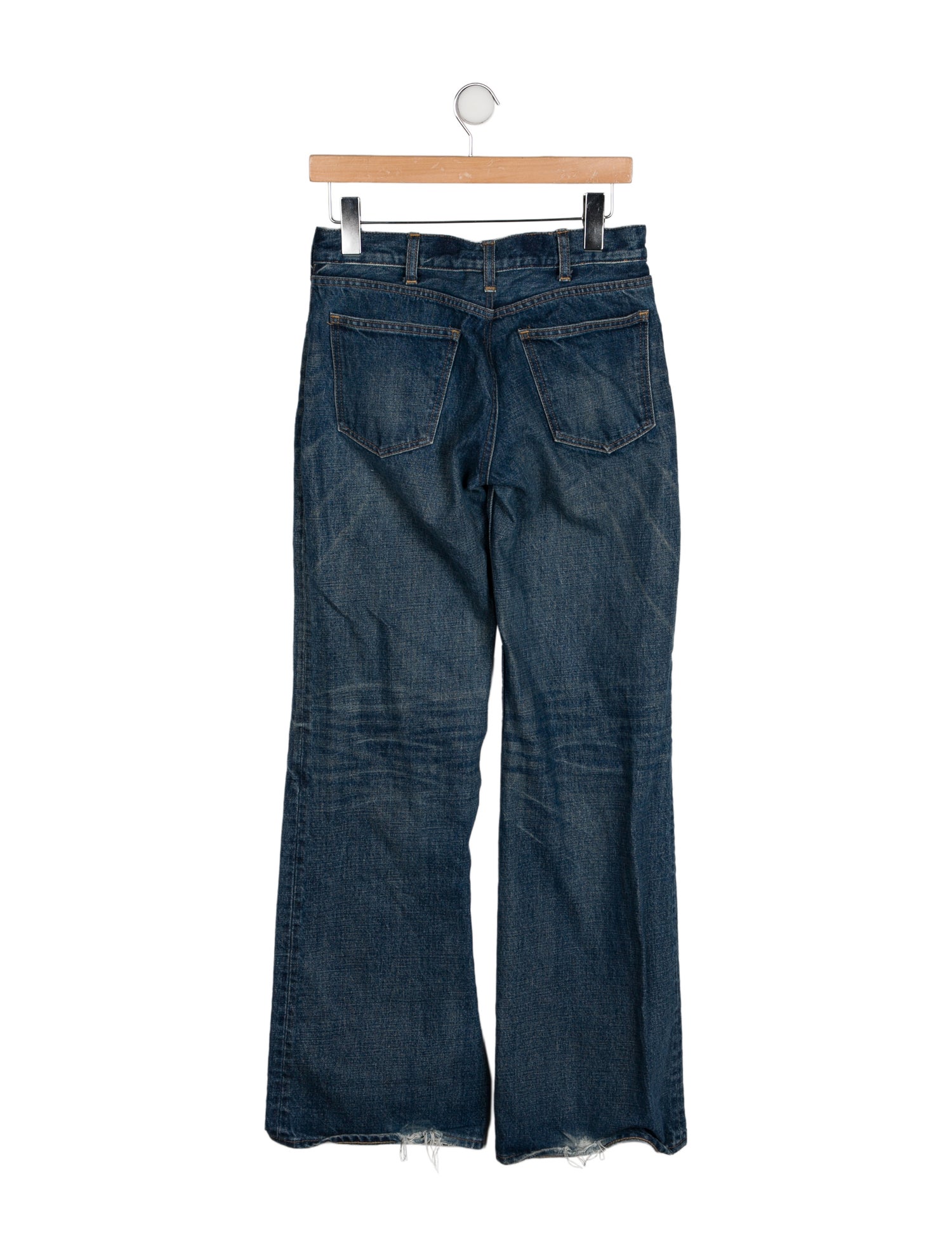 Celine Mid-Rise Wide Leg Jeans