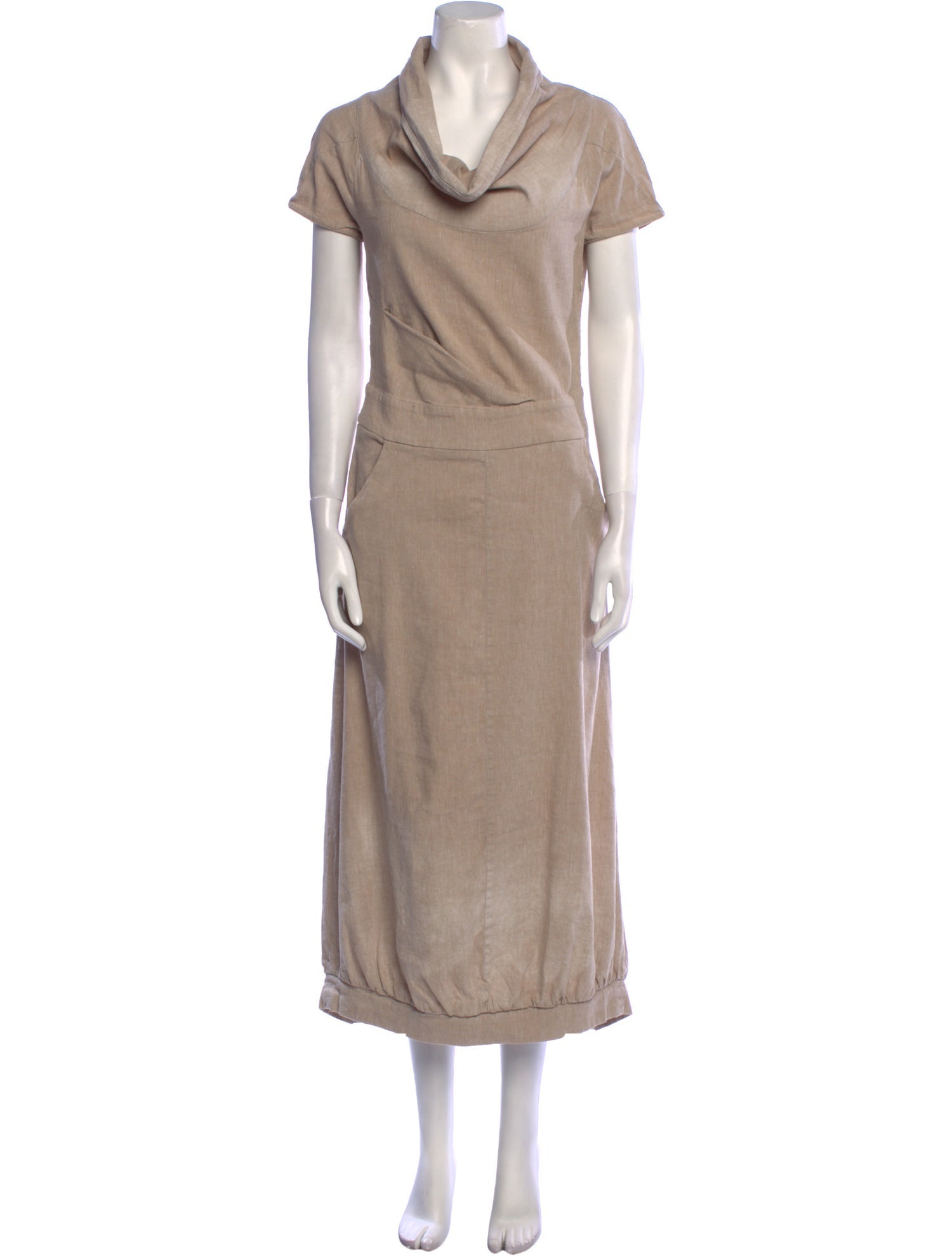 Celine Cowl Neck Long Dress